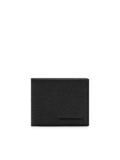 PRINTED DEER LEATHER ELONGATED T LINE CLASSIC BIFOLD WALLET