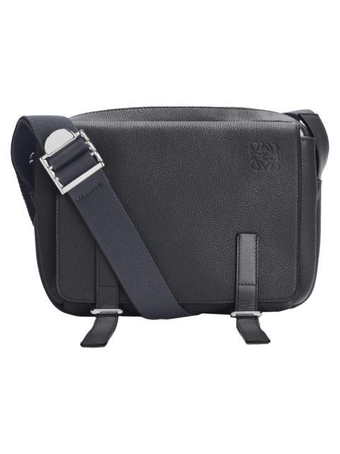 LOEWE Military Messenger Bag in Soft Grained Calfskin XS Anthracite