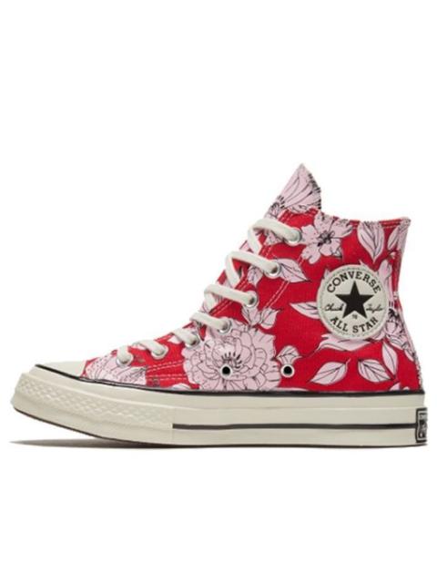 (WMNS) Converse Chuck 70 High 'Vintage Floral - University Red' 568373C