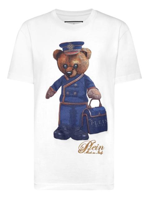 teddy bear-print T-shirt