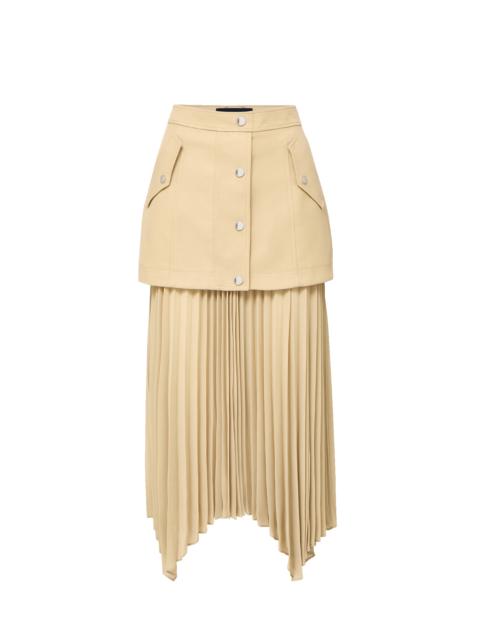 PATRICKA LAYERED MIDI SKIRT