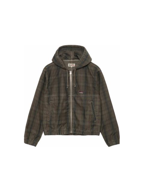 Stussy Plaid Unlined Work Jacket Olive