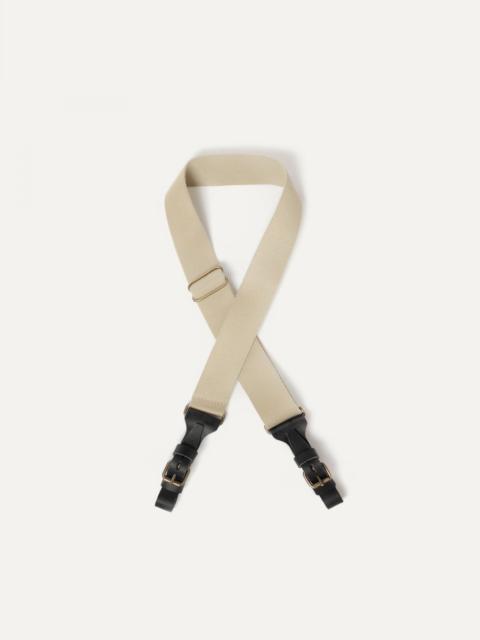 WOODY BUSINESS REMOVABLE BACKPACK STRAP  -  BLACK/BEIGE