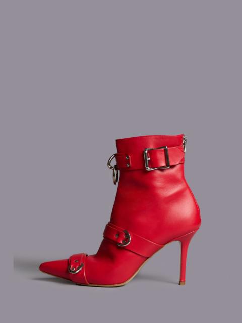 STRAPPED SKINNY ANKLE HEELED BOOT