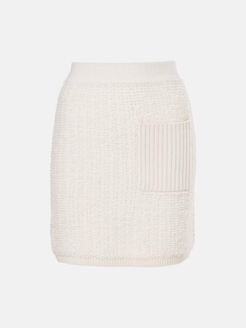 Imogen knitted cashmere miniskirt