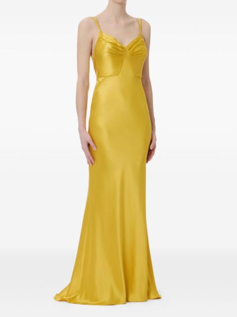 v-neck spaghetti strap dress