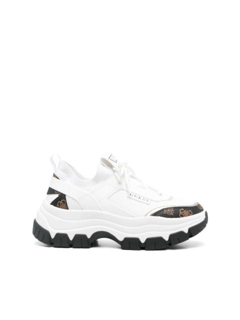 logo-panelled sneakers