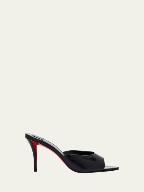 Miss Z Patent Red Sole Mule Sandals