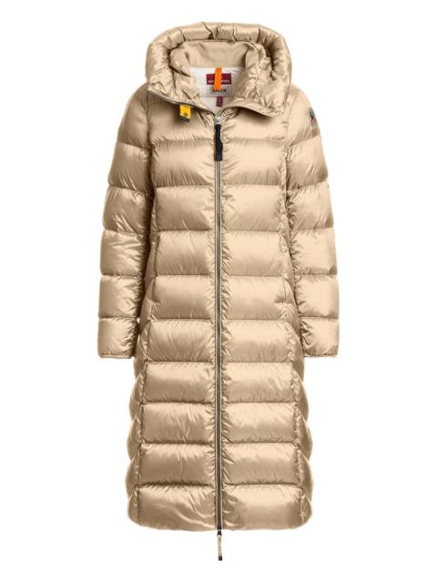 Leah  hooded quilted down coat