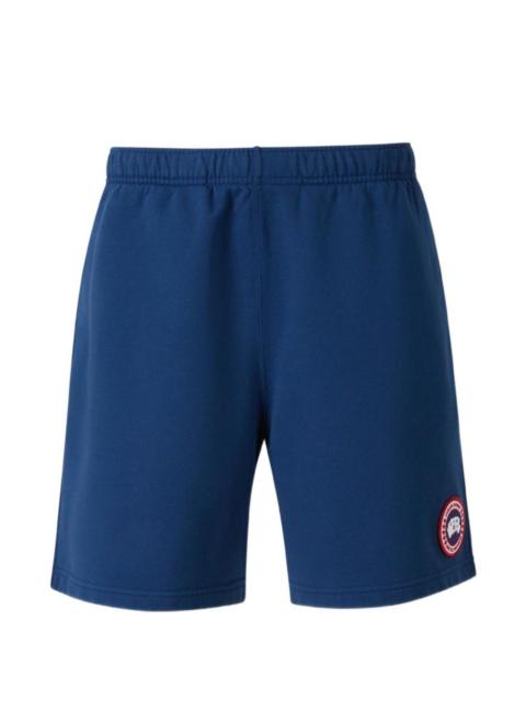 elasticated-waistband logo shorts