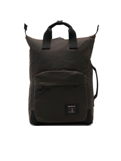 waxed-cotton backpack