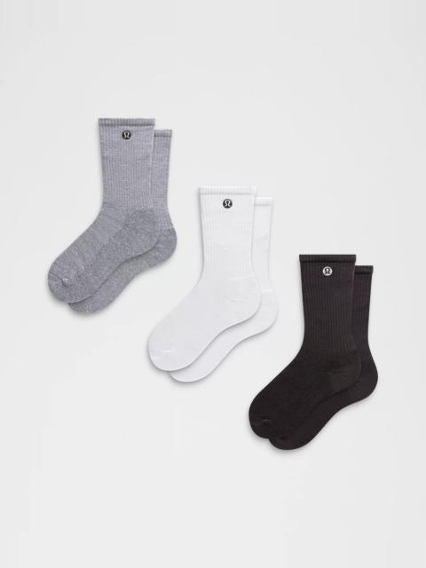 Unisex Daily Essential Crew Socks *3 Pack