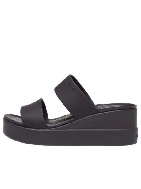 (WMNS) Crocs Brooklyn Lightweight Black Sandals 206219-060