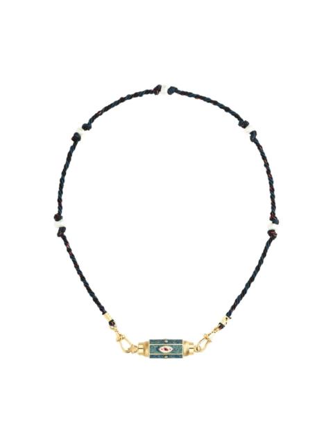 beaded eye-charm necklace