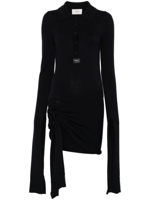 extra-long sleeve mini dress