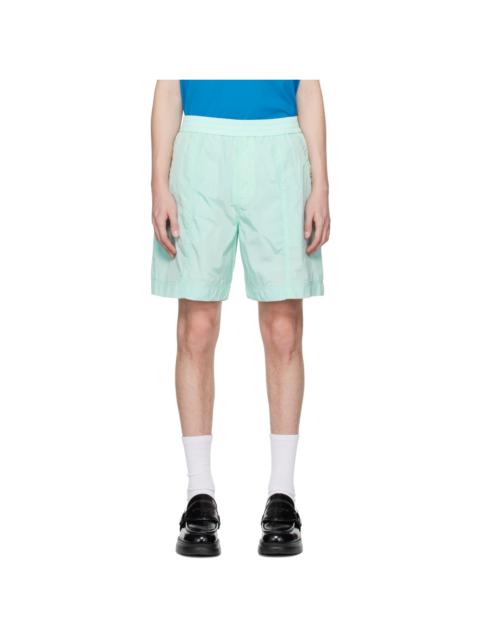 Blue Paneled Shorts