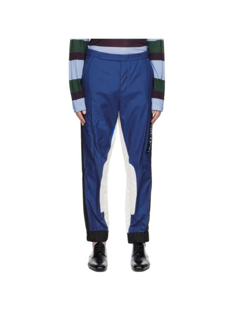 Blue & White Racing Trousers