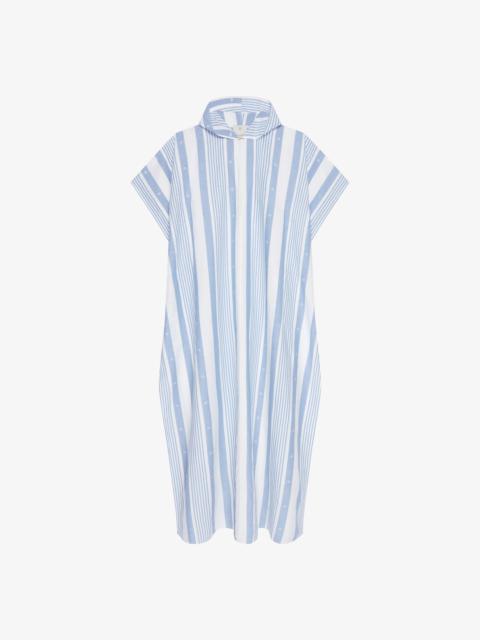 KAFTAN IN COTTON AND LINEN WITH 4G STRIPES