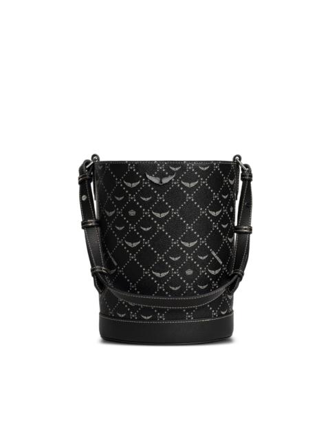 logo-print bucket hat