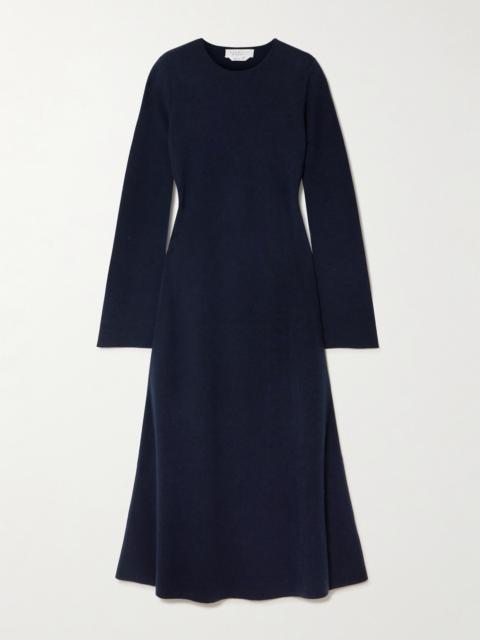 Rebus Wool, Silk And Cashmere-blend Midi Dress
