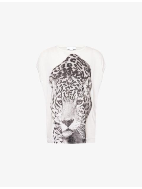 Cloud Leopard Woven T-shirt