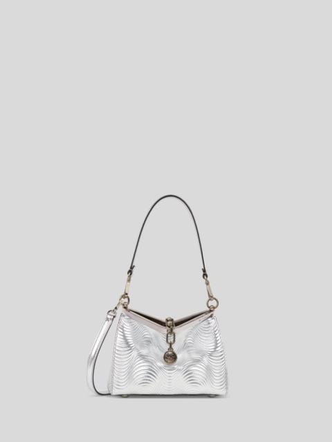 SMALL METALLIC LEATHER VELA BAG