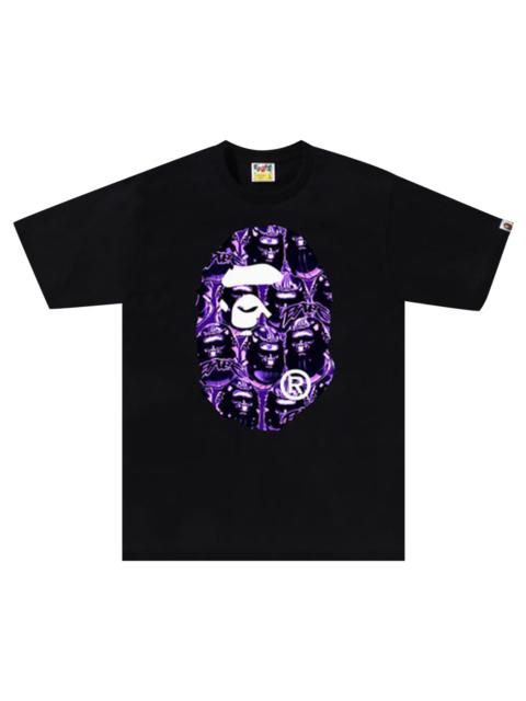 BAPE Ape Head Graffiti Big Ape Head Tee 'Black/Purple'