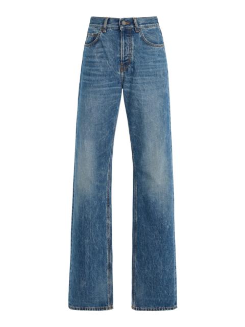 Star Rigid High-Rise Straight-Leg Jeans dark wash