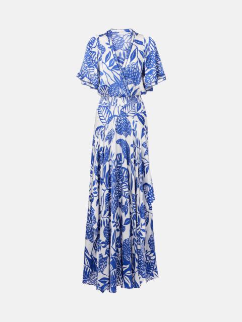 Mabelle satin maxi dress