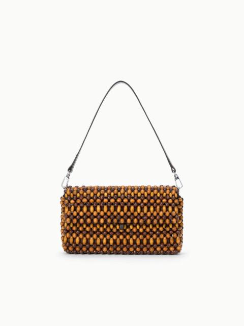 STAUD TIMMY CONVERTIBLE SHOULDER BAG MULTI WOOD BEADS