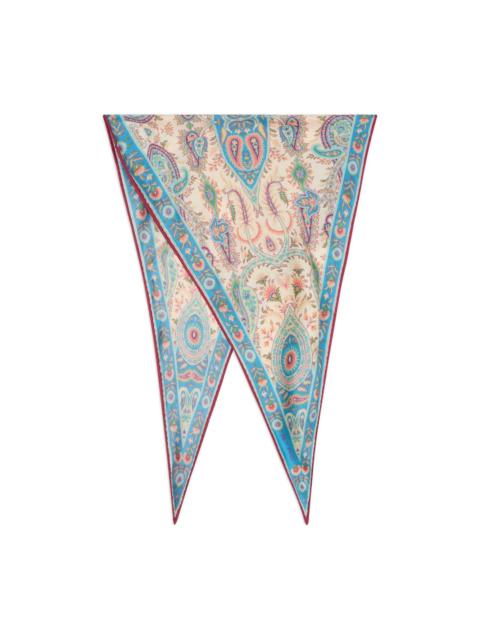 paisley-print scarf