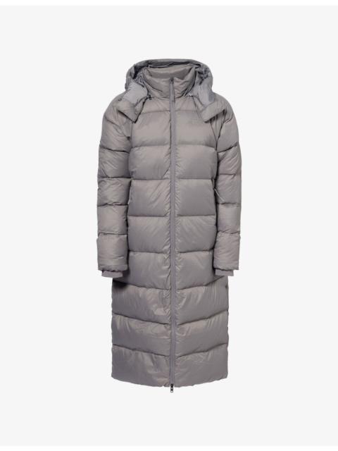 City Hooded Shell-Down Padded Parka Coat