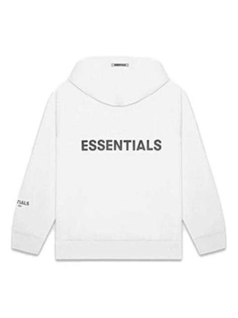 Fear of God Essentials SS20 Full Zip Up Hoodie 'White' 0192250500186010