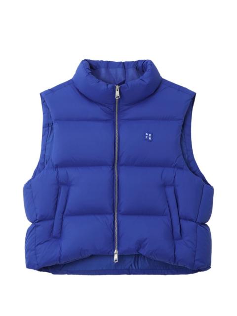 Tag zip-up padded gilet