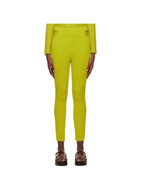 Yellow Hatching Trousers