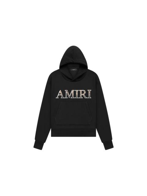 AMIRI Leopard Applique Hoodie Black