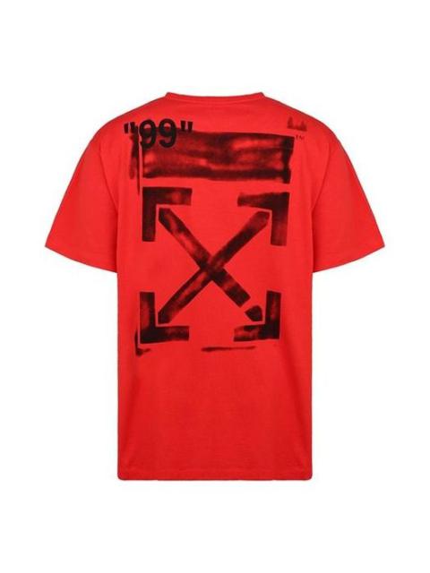 Off-White SS19 Crew Neck Street Style Plain Cotton Short Sleeves OMAA038R191850152010