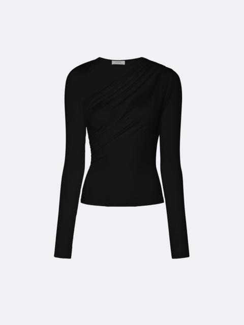 Modal Jersey Asymmetrical Ruched Top