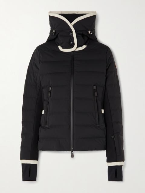 Lamoura Hooded Grosgrain-trimmed Quilted Down Ski Jacket