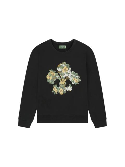 Denim Tears Cotton Fleur De-Lis Crewneck Charcoal