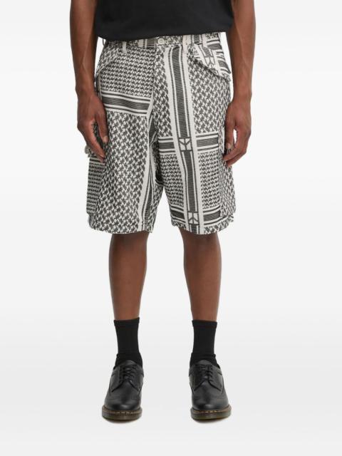 patterned cargo shorts
