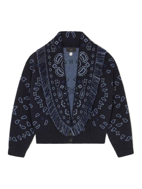 Bandana Jacquard Cardi-Bomber