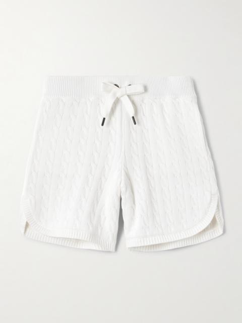 Cable-knit Cotton Shorts