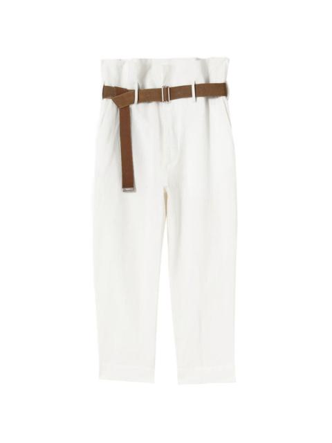 high-waist trousers