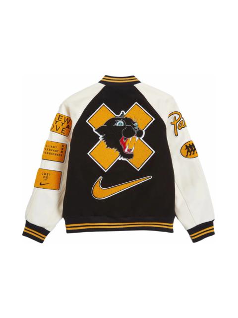 Nike x Patta Running Team Varsity Jacket Black/Yellow/White