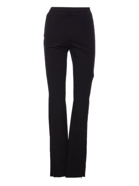 zip-detail trousers