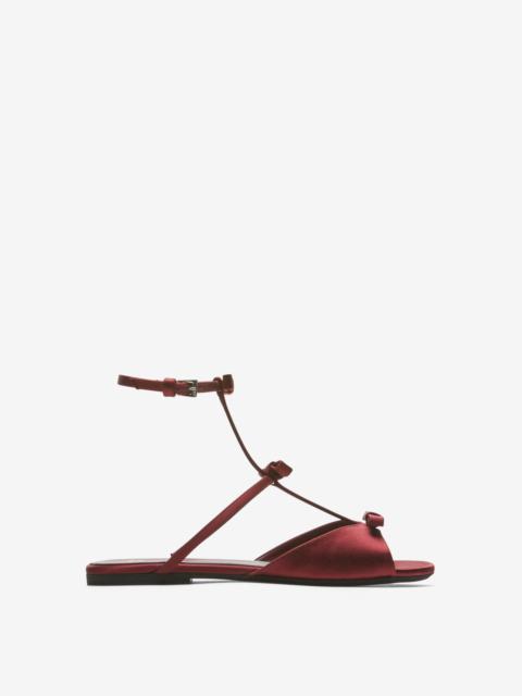 BOW-DETAIL FLAT SANDALS