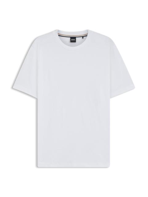 COTTON-JERSEY REGULAR-FIT T-SHIRT WITH RIBBED COLLAR