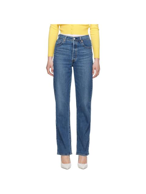 Blue Ribcage Full Length Jeans