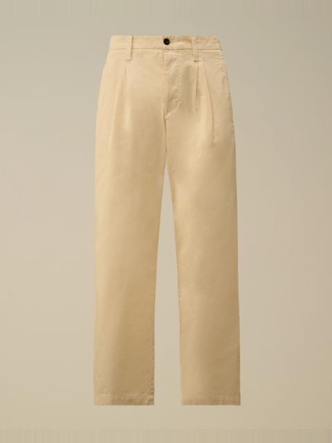 Cotton Gabardine Loose Chino Pants